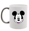 Чашка с цветной ручкой Міккі Маус Серебро фото