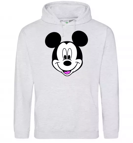Мужская толстовка (худи) Міккі Маус Серый меланж фото