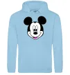 Чоловіча толстовка (худі) Міккі Маус Блакитний фото