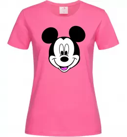 Жіноча футболка Міккі Маус Яскраво-рожевий фото