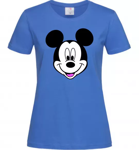Женская футболка Міккі Маус Ярко-синий фото
