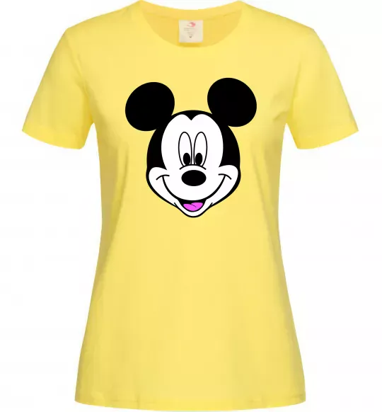 Женская футболка Міккі Маус Лимонный фото