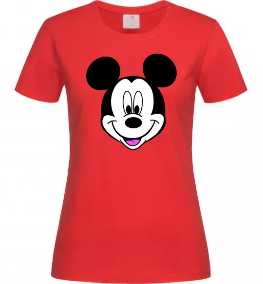 Женская футболка Міккі Маус Красный фото