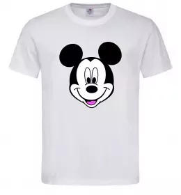 Чоловіча футболка Міккі Маус Білий фото