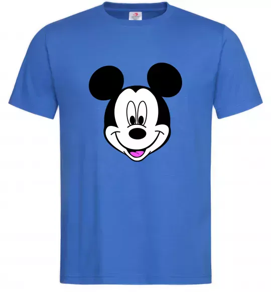 Чоловіча футболка Міккі Маус Яскраво-синій фото
