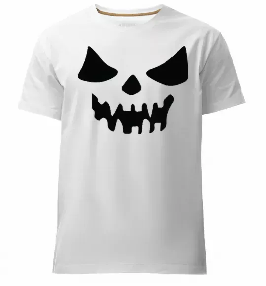 Мужская премиум футболка Хеллоуин Белый фото