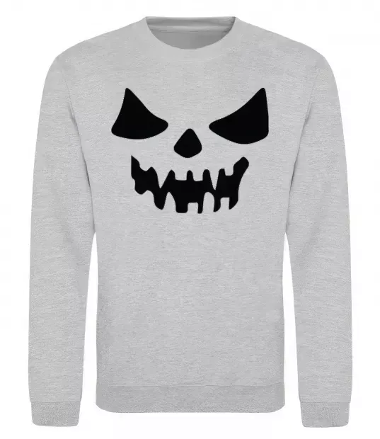 Свитшот Хеллоуин Серый меланж фото