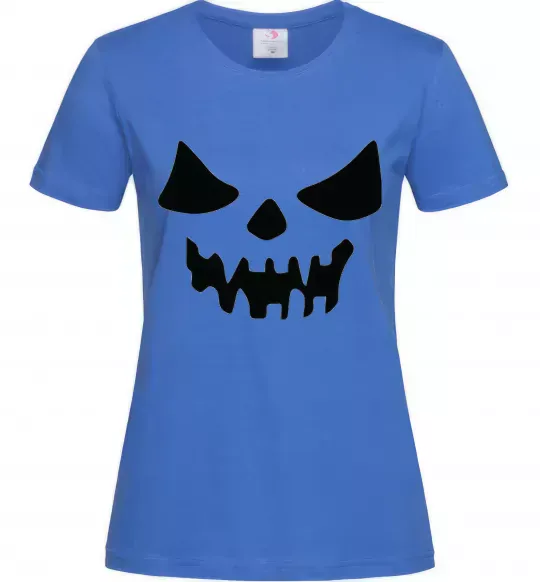 Жіноча футболка Хеллоуин Яскраво-синій фото