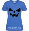 Женская футболка Хеллоуин Ярко-синий фото