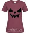 Женская футболка Хеллоуин Бордовый фото