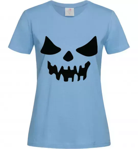 Жіноча футболка Хеллоуин Блакитний фото