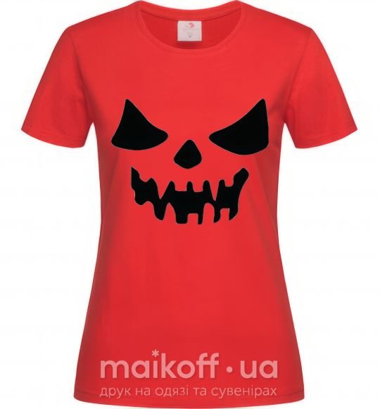 Женская футболка Хеллоуин Красный фото