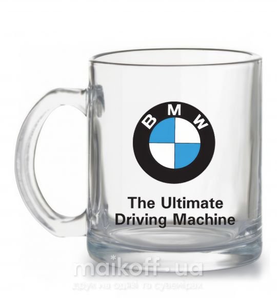 Чашка стеклянная BMW Прозрачный фото