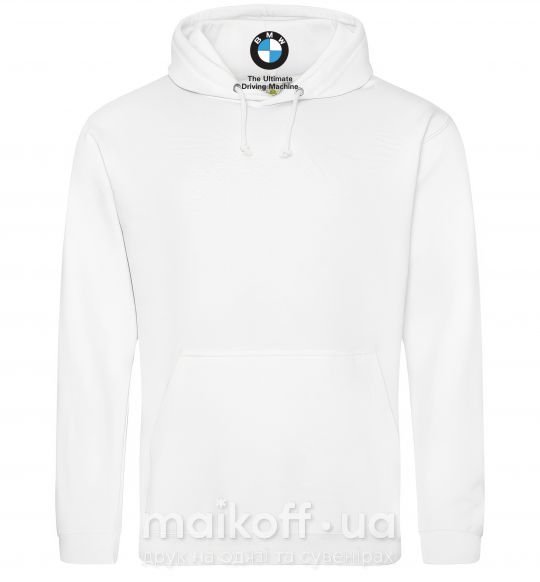 Женская толстовка (худи) BMW Белый фото