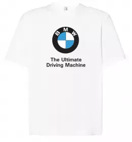 Футболка Оверсайз Logo BMW Белый фото