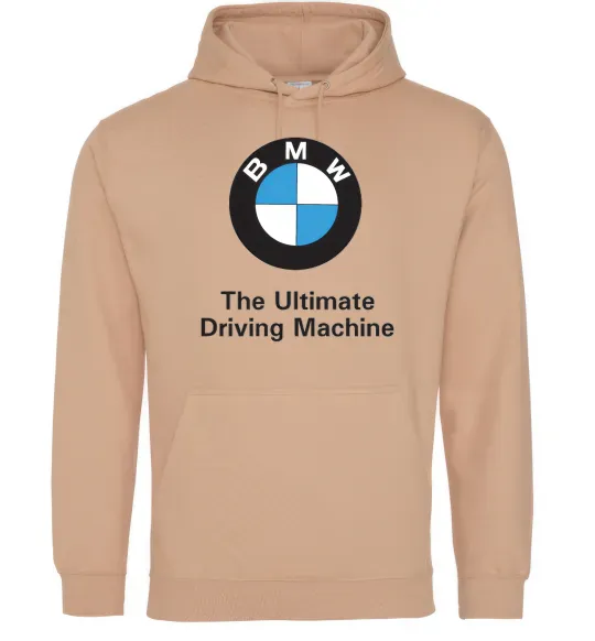 Женская толстовка (худи) BMW Песочный фото