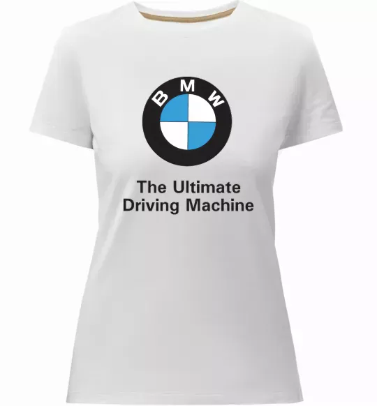 Женская премиум футболка BMW Белый фото