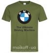Чоловіча футболка BMW Оливковий фото