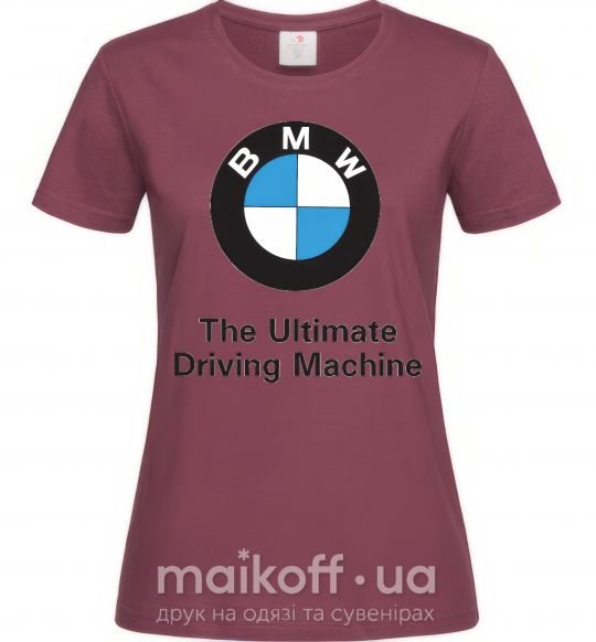 Жіноча футболка BMW Бордовий фото