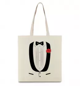 Эко-сумка TIE ROSE Бежевый фото