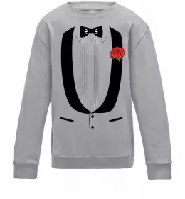 Дитячий світшот КОСТЮМ Сірий меланж фото