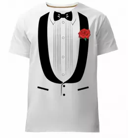 Мужская премиум футболка Комірець з краваткою Черный фото