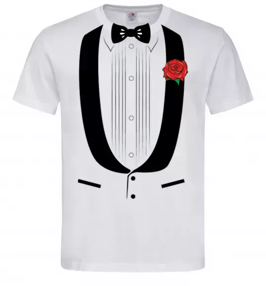 Чоловіча футболка КОСТЮМ Білий фото