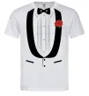 Чоловіча футболка КОСТЮМ Білий Чоловіча футболка КОСТЮМ Білий фото