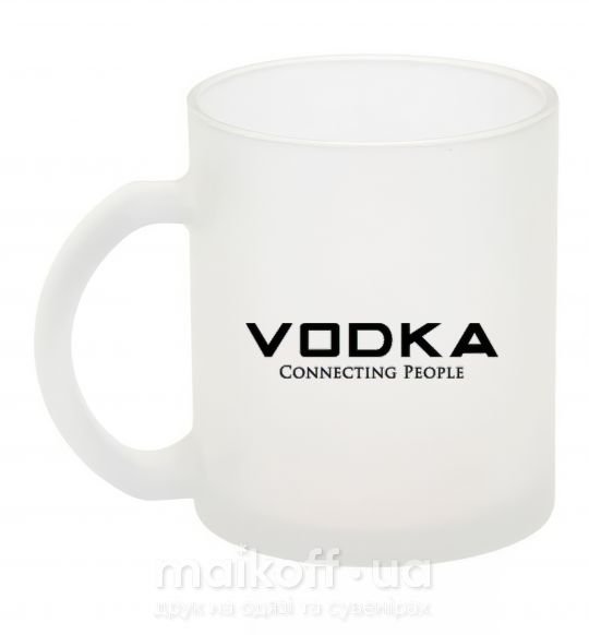 Чашка скляна VODKA-CONNECTING PEOPLE Фроузен фото