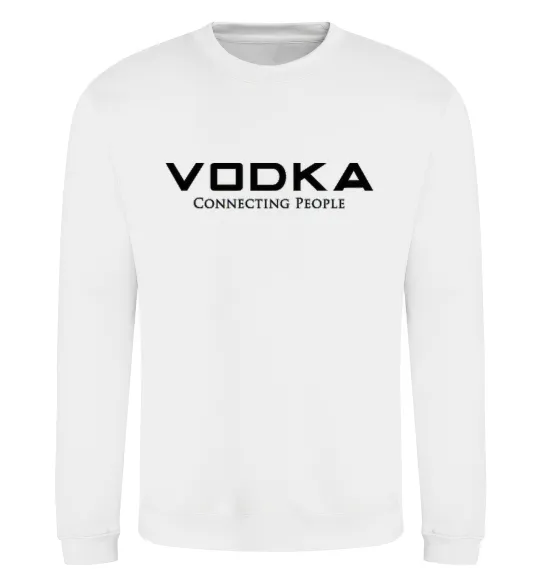 Свитшот VODKA-CONNECTING PEOPLE Белый фото