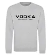 Свитшот VODKA-CONNECTING PEOPLE Серый меланж фото