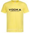 Чоловіча футболка VODKA-CONNECTING PEOPLE Лимонний фото