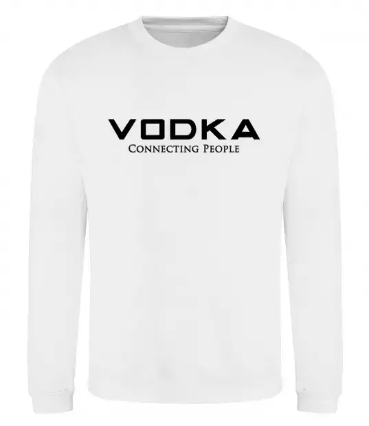 Світшот VODKA-CONNECTING PEOPLE Білий фото