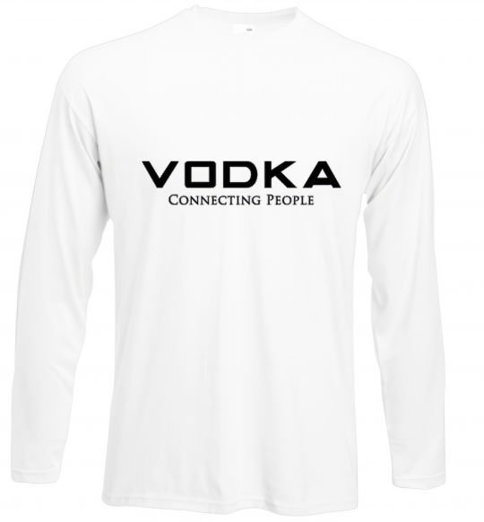 Лонгслів VODKA-CONNECTING PEOPLE Білий фото