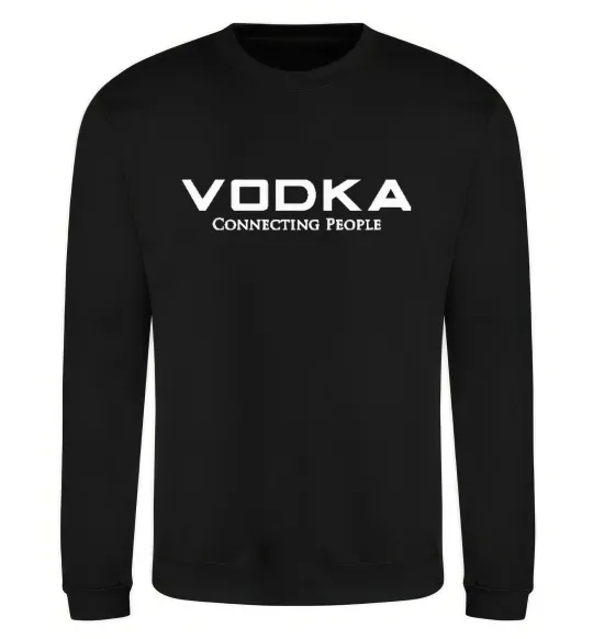 Свитшот VODKA-CONNECTING PEOPLE Черный фото