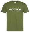 Чоловіча футболка VODKA-CONNECTING PEOPLE Оливковий Чоловіча футболка VODKA-CONNECTING PEOPLE Оливковий фото