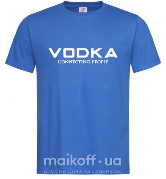 Чоловіча футболка VODKA-CONNECTING PEOPLE Яскраво-синій фото