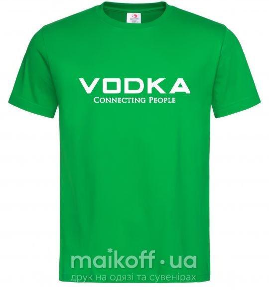 Мужская футболка VODKA-CONNECTING PEOPLE Зеленый фото