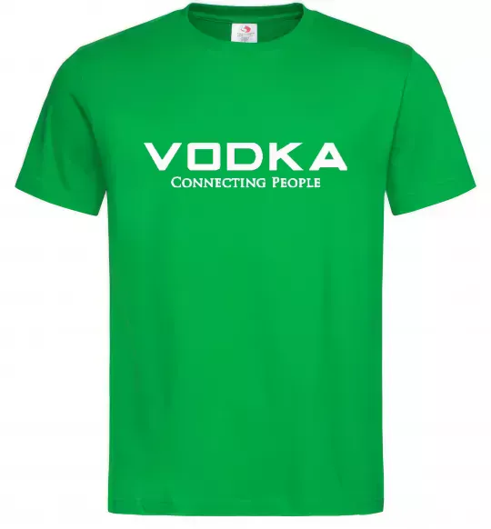 Чоловіча футболка VODKA-CONNECTING PEOPLE Зелений фото