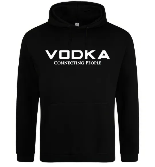 Мужская толстовка (худи) VODKA-CONNECTING PEOPLE Черный фото
