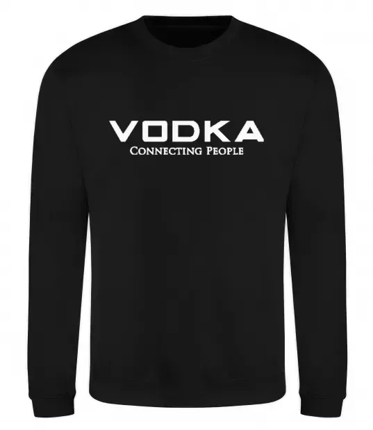 Світшот VODKA-CONNECTING PEOPLE Чорний фото