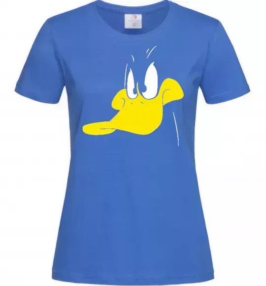 Жіноча футболка Качка Яскраво-синій фото