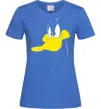 Жіноча футболка Качка Яскраво-синій фото