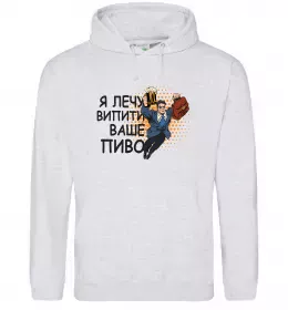 Мужская толстовка (худи) BE ER O`clock Белый фото