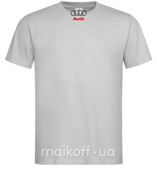 Чоловіча футболка AUDI Сірий фото