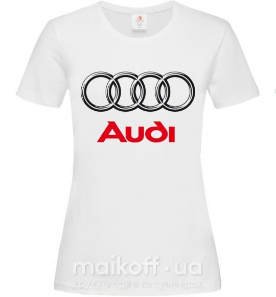 Женская футболка AUDI Белый фото