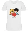 Жіноча футболка LOVE IS... Білий фото