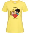 Жіноча футболка LOVE IS... Лимонний фото