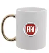 Чашка з кольоровою ручкою FIAT Золото фото