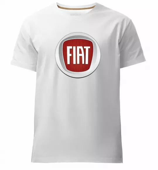 Чоловіча преміум футболка FIAT Білий фото